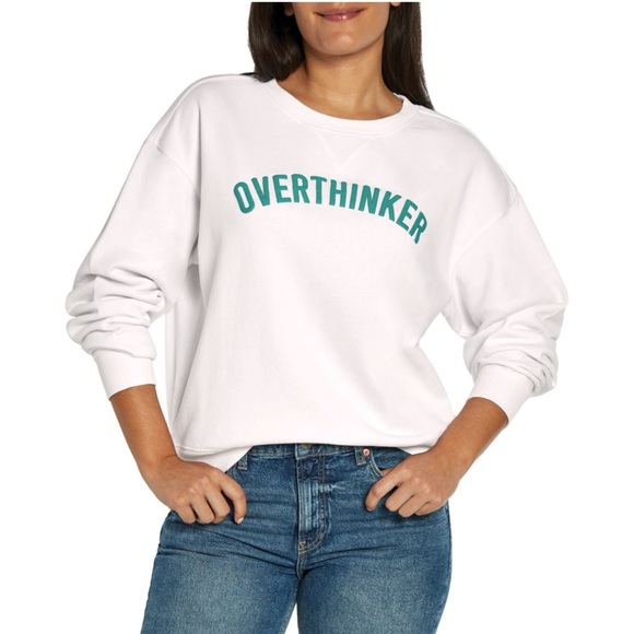 NWT Wildfox Graphic Crewneck “Overthinker” Sweatshirt...